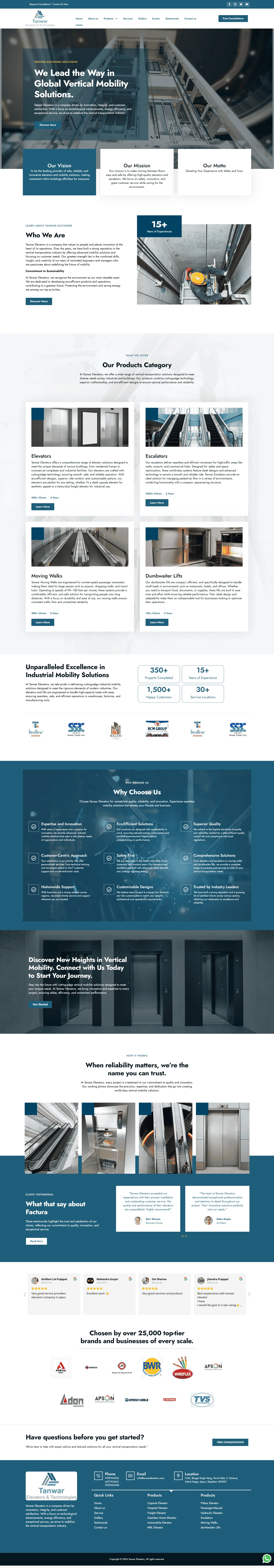 Tanwar Elevator - Industrial Services