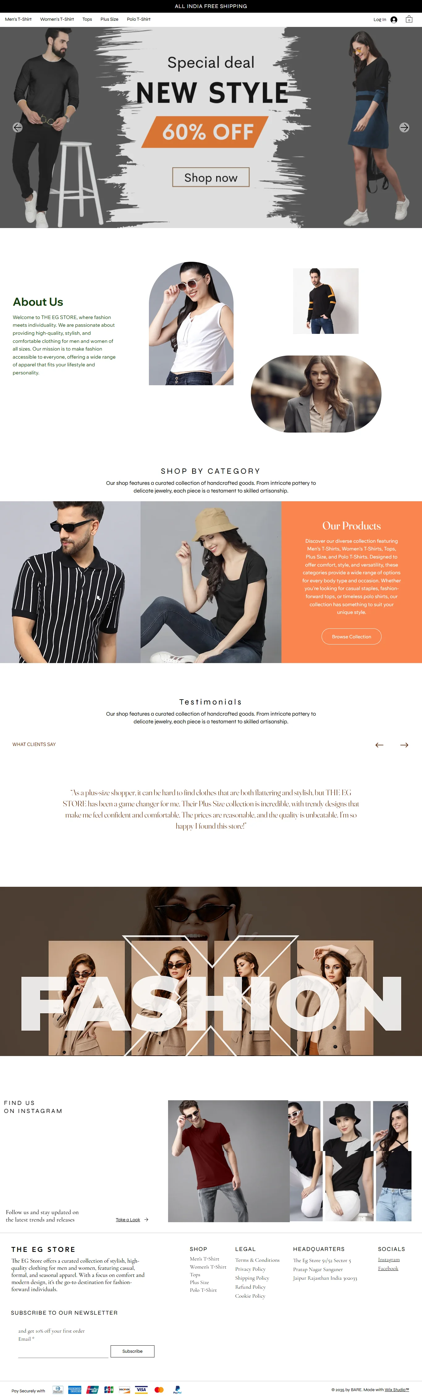 The EG Store - E-commerce