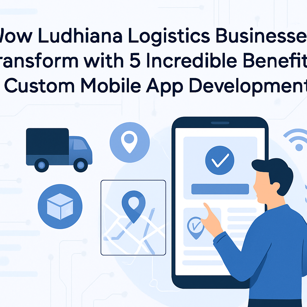 How Ludhiana Logistics Businesses Transform with 5 Incredible Benefits of Custom Mobile App Development